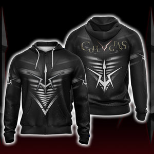 Code Geass - Black Knights Unisex Zip Up Hoodie