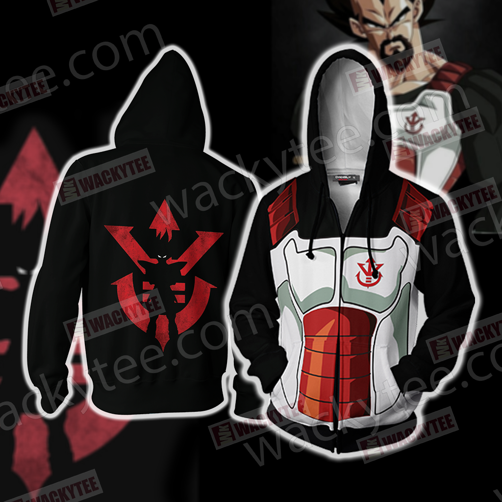 Dragon Ball - King Vegeta Cosplay Zip Up Hoodie Jacket 4XL