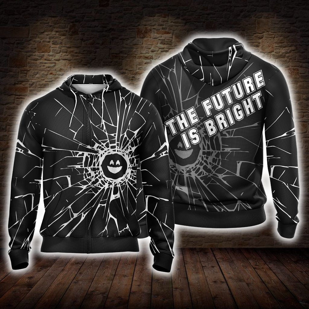 Black Mirror The Future Is Bright Zip Up Hoodie