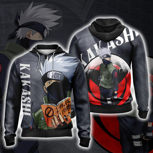 Naruto - Kakashi New Look Unisex Zip Up Hoodie