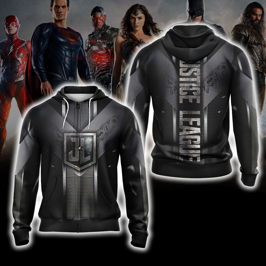 Justice League Unisex Zip Up Hoodie Jacket