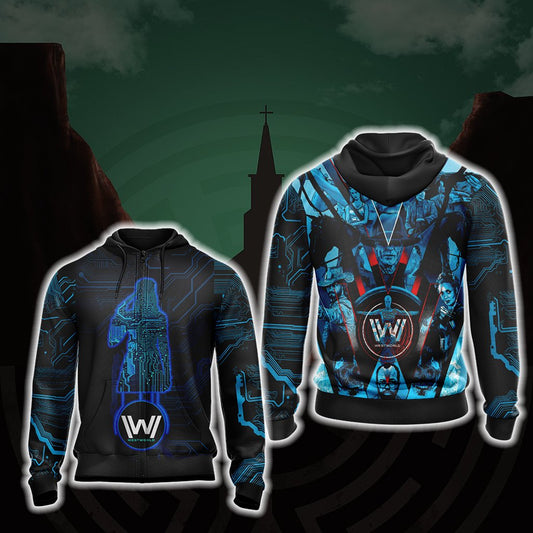 Westworld (TV series) New Style Unisex Zip Up Hoodie 4XL