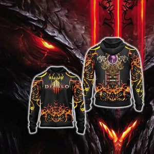 Diablo III - Class Crests Unisex Zip Up Hoodie