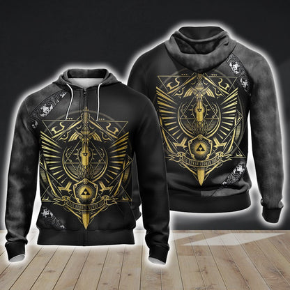 The Legend of Zelda Version 2020 Unisex Zip Up Hoodie 4XL