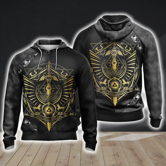 The Legend of Zelda Version 2020 Unisex Zip Up Hoodie 4XL