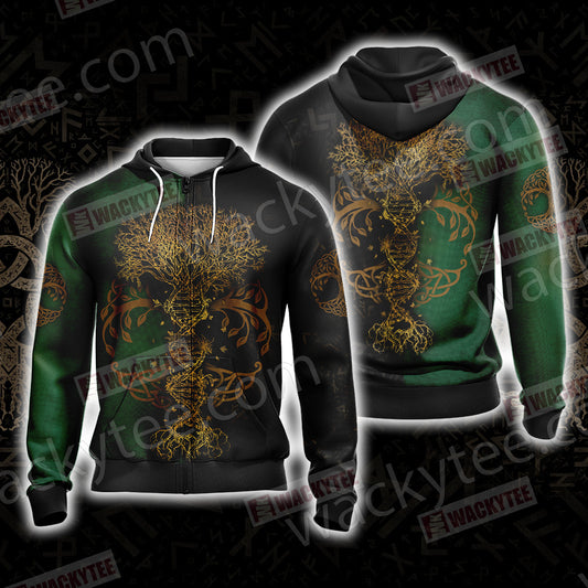 Tree Of Life Unisex Zip Up Hoodie Jacket 4XL
