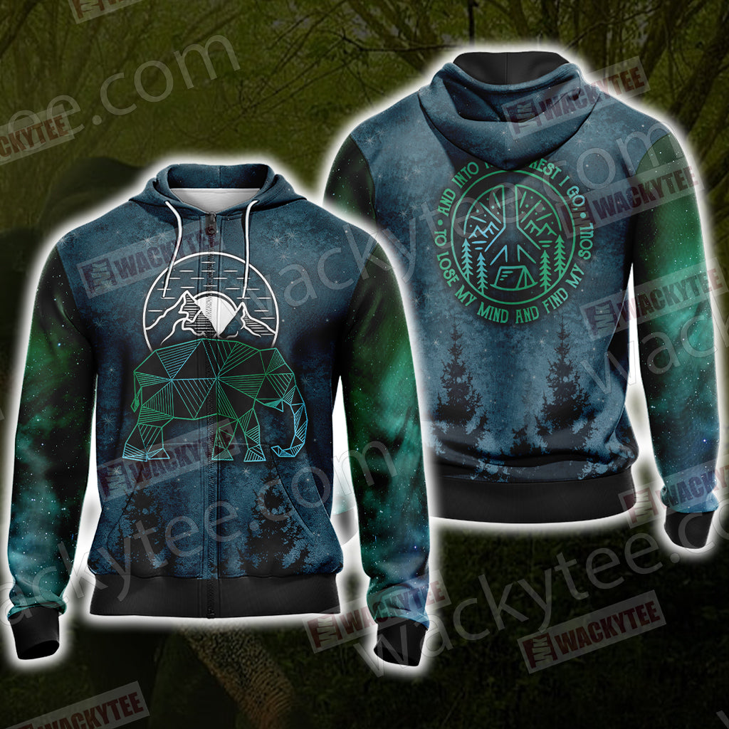 Elephant - To Lose My Mind And Find My Soul And Into The Forest I Go Unisex Zip Up Hoodie 4XL