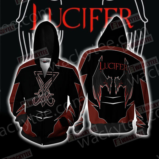 Lucifer New Unisex Zip Up Hoodie Jacket