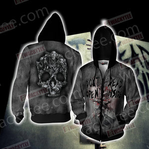 The Walking Dead Unisex 3D Zip Up Hoodie