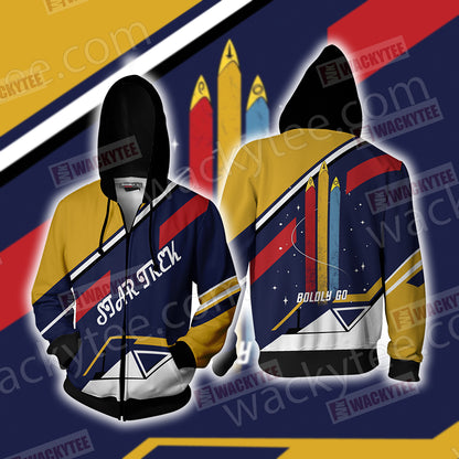 Star Trek New Unisex Zip Up Hoodie Jacket 4XL