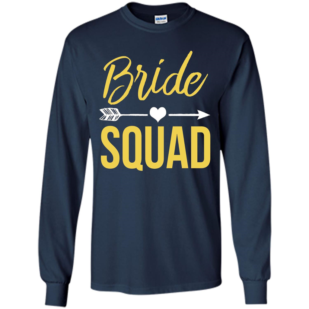 Bachelorette Party T-Shirts Bridesmaids Bride Squad T-Shirt Navy