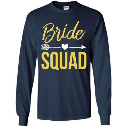 Bachelorette Party T-Shirts Bridesmaids Bride Squad T-Shirt Navy