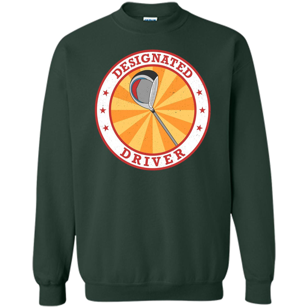 Golf T-shirt Designated Driver Funny Golf T-shirt Forest Green