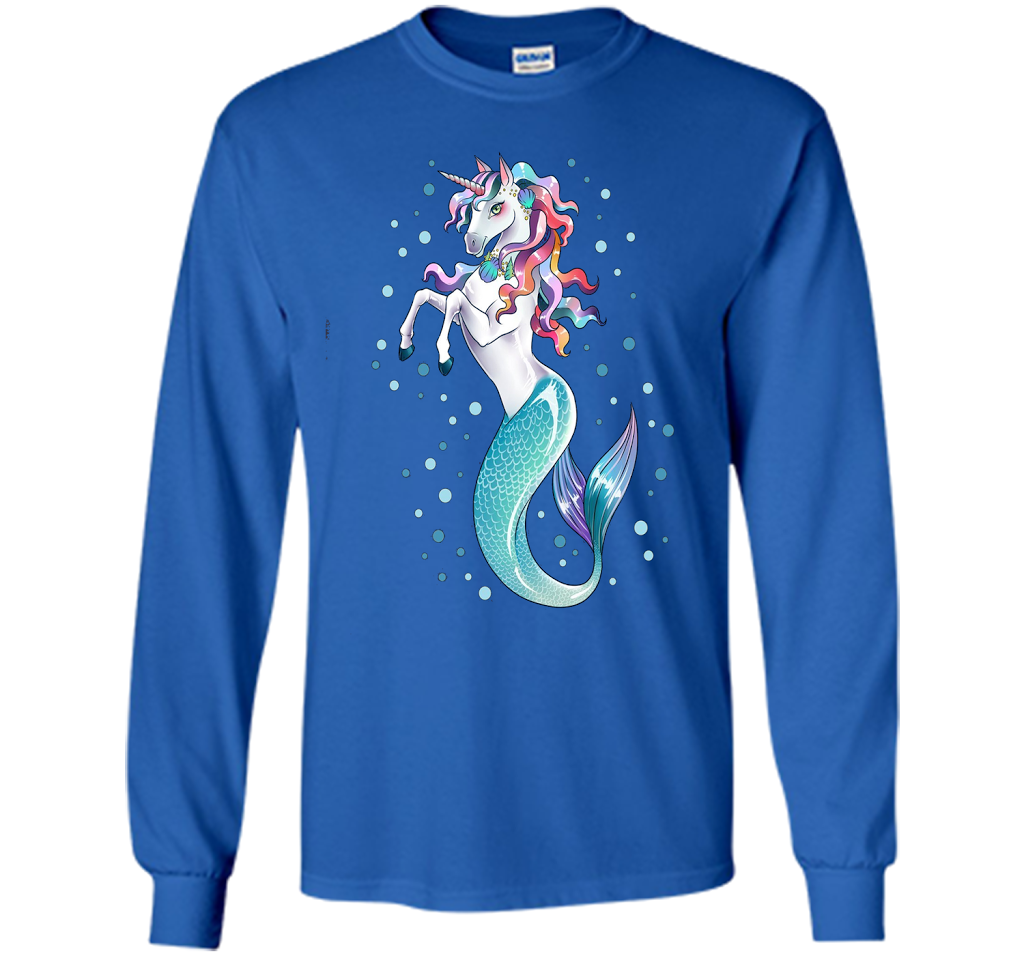 Unicorn Mermaid Mermicorn Cute T-shirt For Kids Royal
