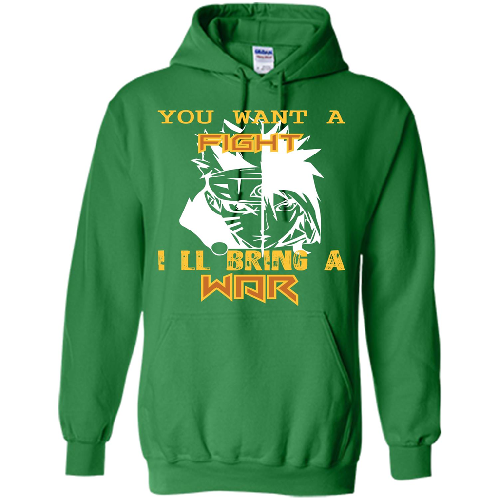 Movie T-shirt You Want A Fight I_Ñéll Bring A War Irish Green