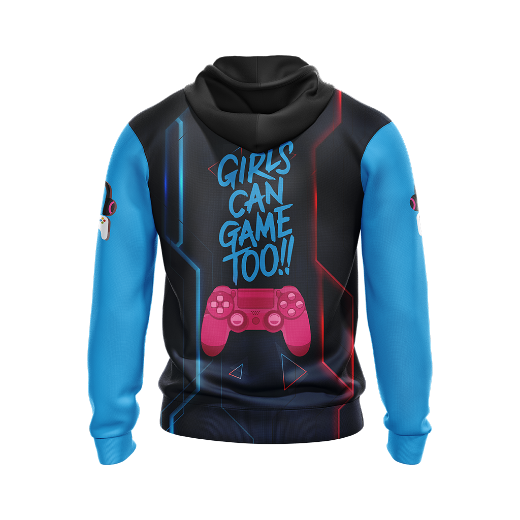 Girls Gamer Gaming Lovers Unisex Zip Up Hoodie