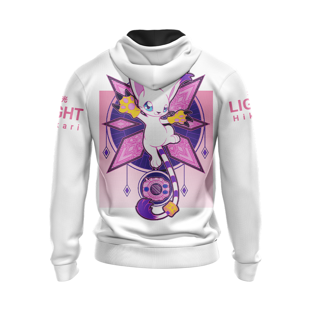 Digimon Tailmon Unisex 3D Zip Up Hoodie