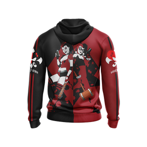 Harley Quinn - Old And New Style Unisex Zip Up Hoodie