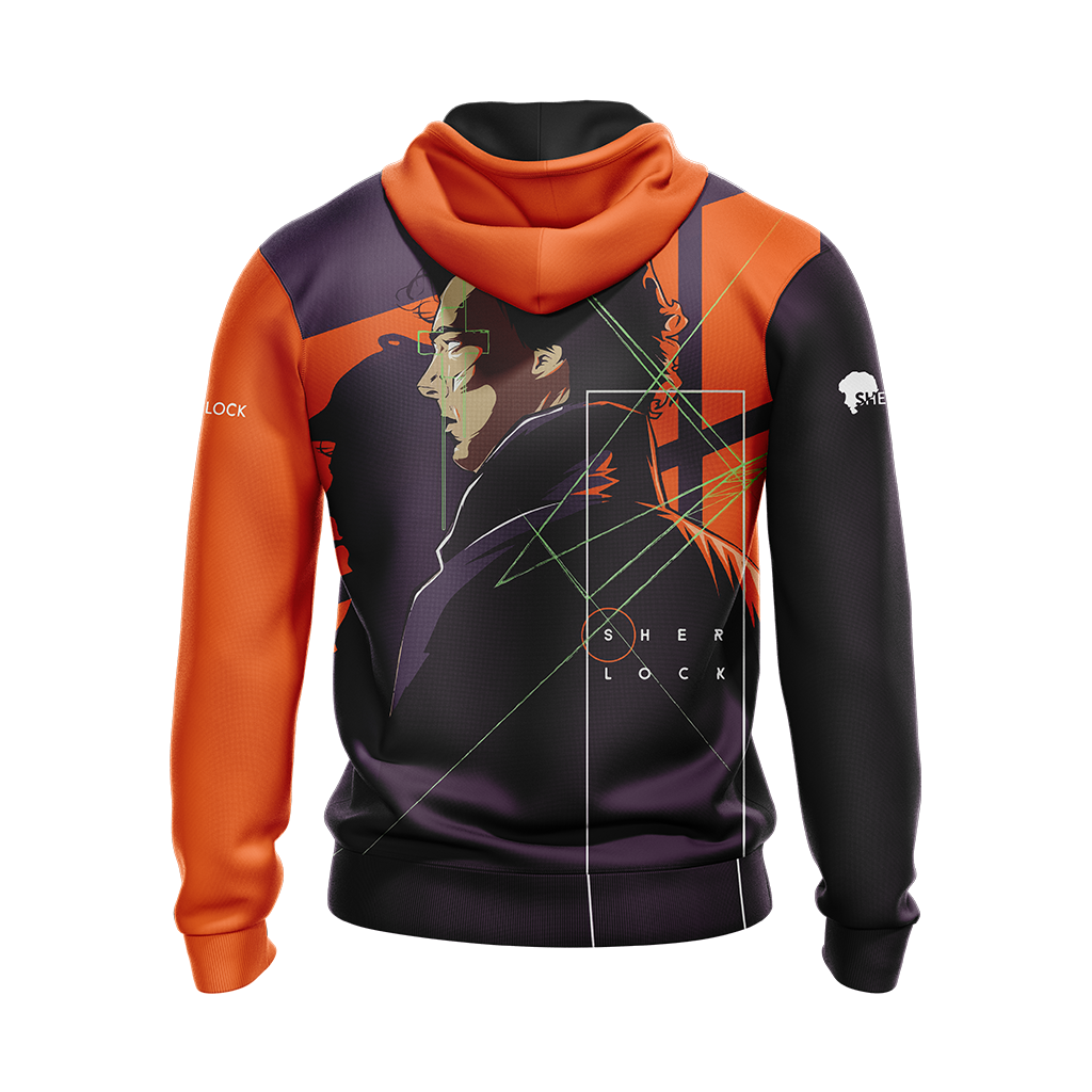 Sherlock New Look Unisex Zip Up Hoodie