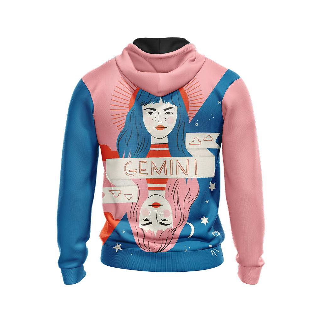 Gemini Birthday Unisex Zip Up Hoodie
