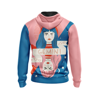 Gemini Birthday Unisex Zip Up Hoodie