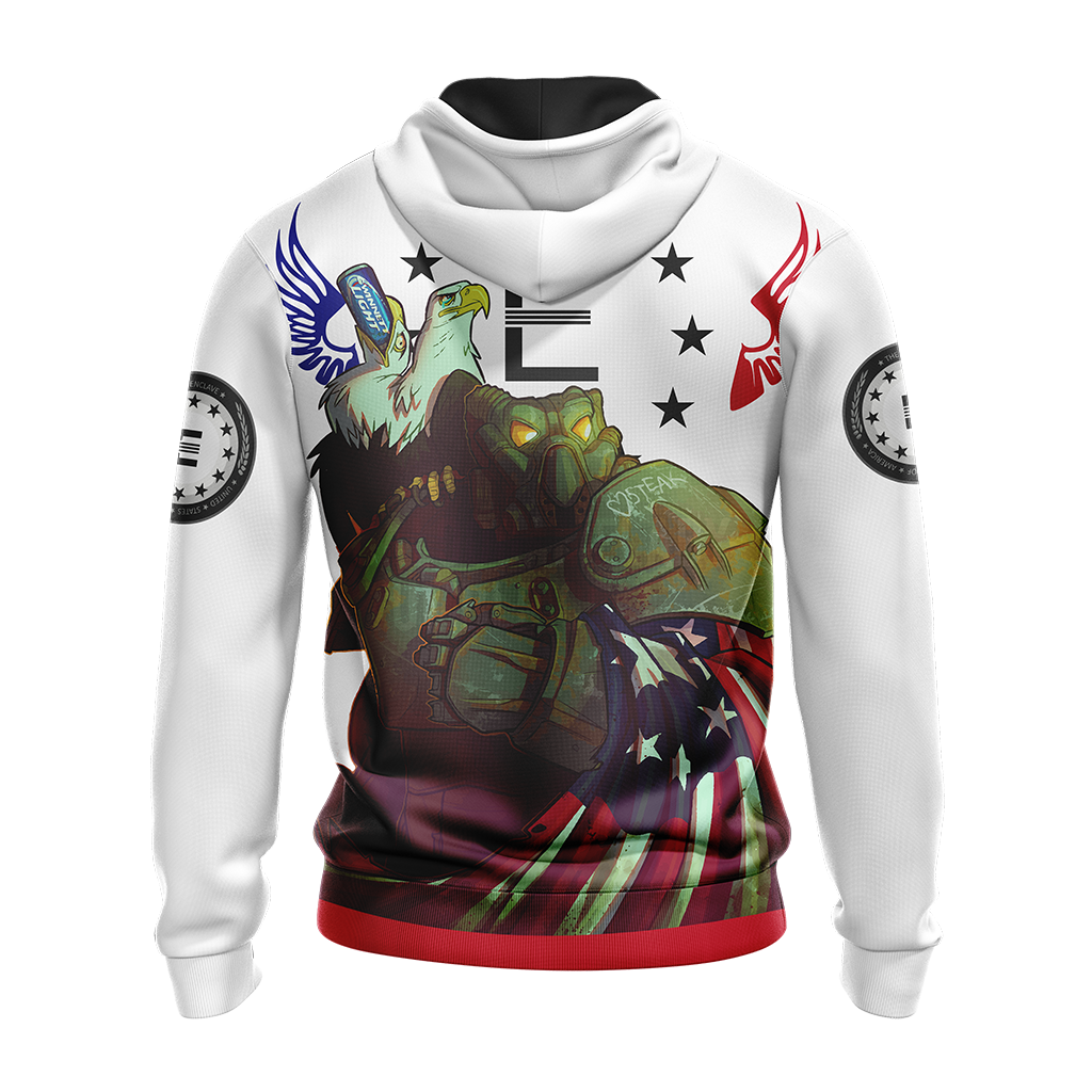 Fallout - Enclave Flag Unisex Zip Up Hoodie
