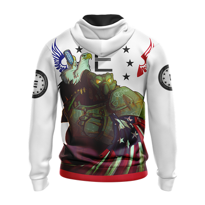 Fallout - Enclave Flag Unisex Zip Up Hoodie