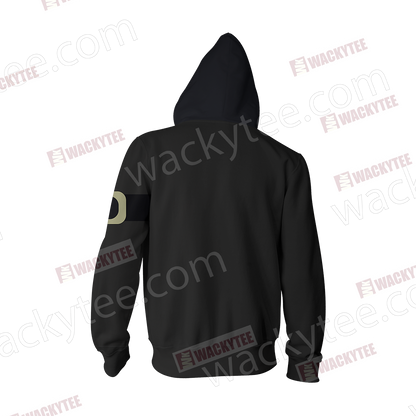 One Piece Sabo Cosplay 3D Zip Up Hoodie Jacket