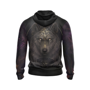 Wolf New Style Unisex Zip Up Hoodie