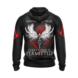 Assassin's Creed Nothing Is True Everything Is Permitted Unisex 3D T-shirt Zip Hoodie   