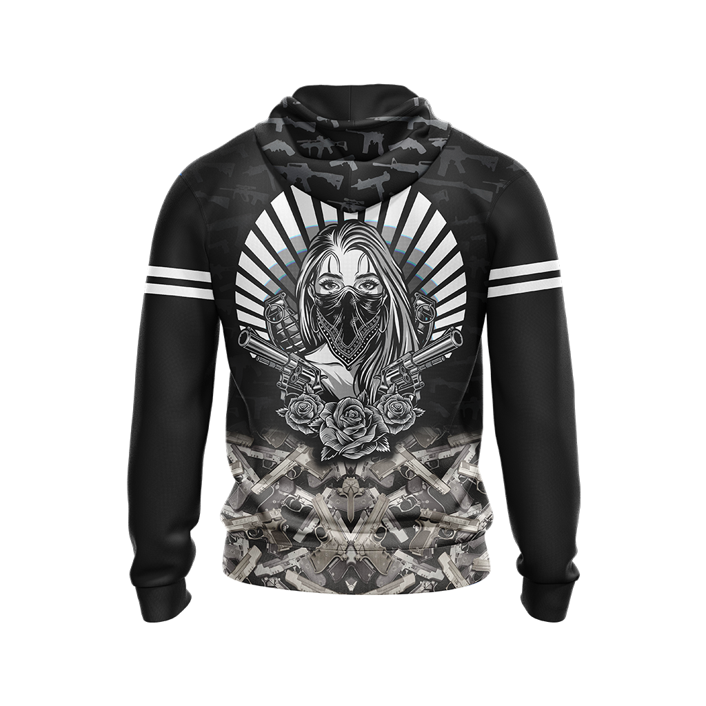 Guns Don't Kill People Dads With Pretty Daughters Do Unisex Zip Up Hoodie