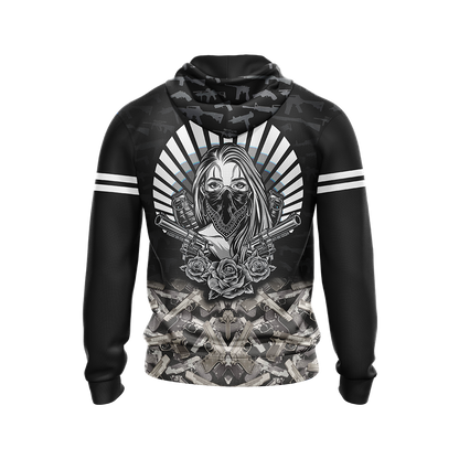 Guns Don't Kill People Dads With Pretty Daughters Do Unisex Zip Up Hoodie