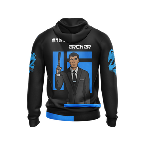 Sterling Archer Unisex Zip Up Hoodie