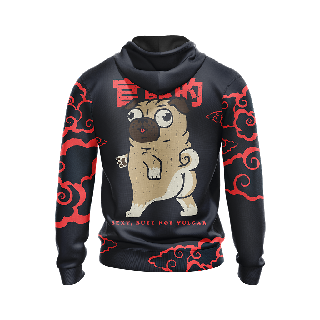 Pug Japanese Dogs Unisex Zip Up Hoodie
