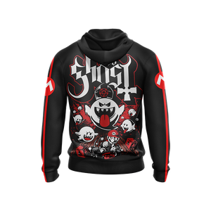 Mario Boo Ghost Unisex Zip Up Hoodie