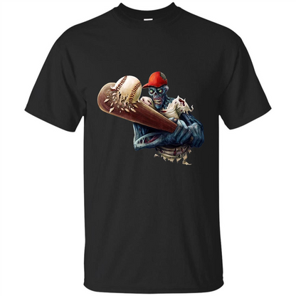 Zombie Baseball Halloween T-shirt Royal