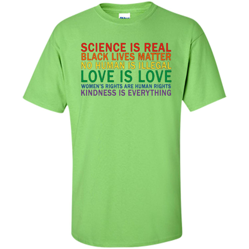 Science Is Real Black Lives Matter Shirt Lime