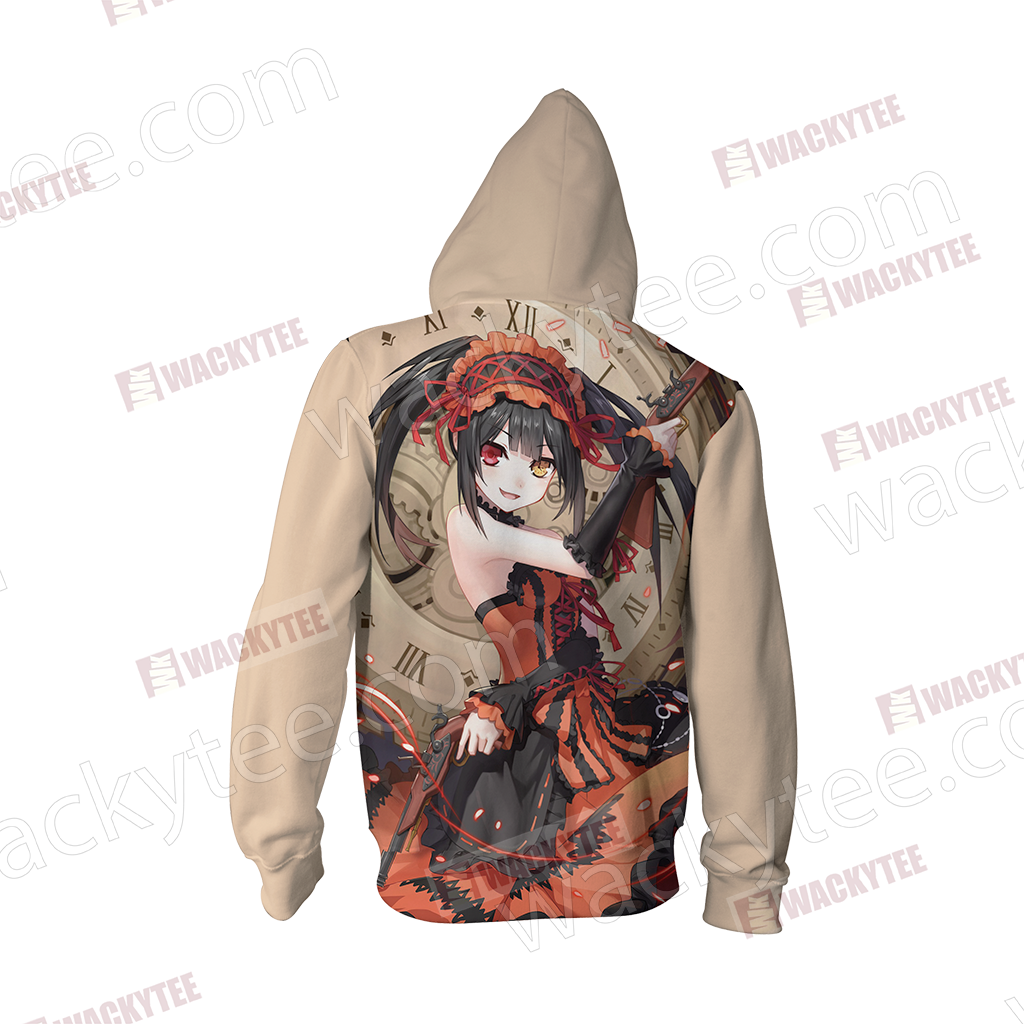 Date A Live - Kurumi Unisex Zip Up Hoodie Jacket