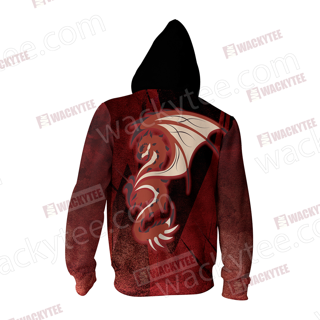 Monster Hunter - Rathalos Unisex Zip Up Hoodie Jacket