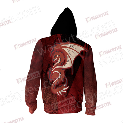Monster Hunter - Rathalos Unisex Zip Up Hoodie Jacket