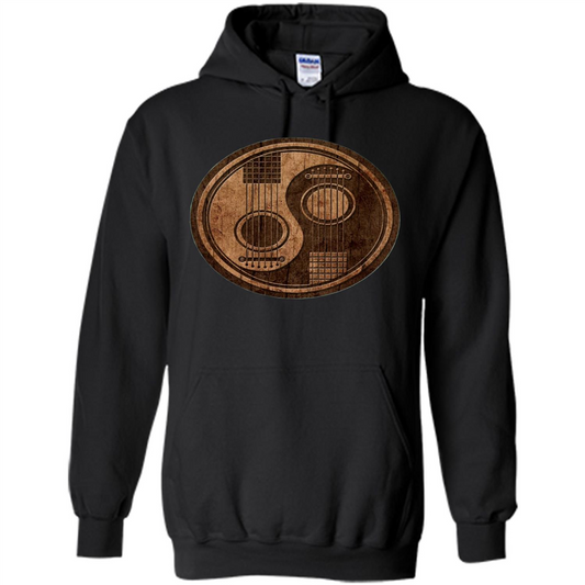 Best gift for Guitar T-shirt Guitar Ying-Yang Gift Black