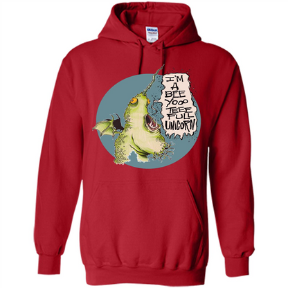 I'm A Beeyoooteeeful Unicorn T-Shirt Red