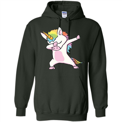 Dab Dance T-shirtUnicorn Cute Dabbing Forest Green