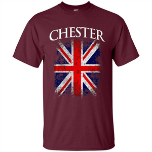 Chester England British Flag T-shirt