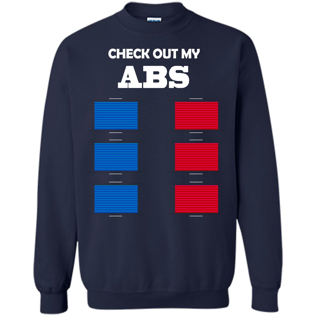 Funny Engineer T-shirt Check Out My Abs Navy