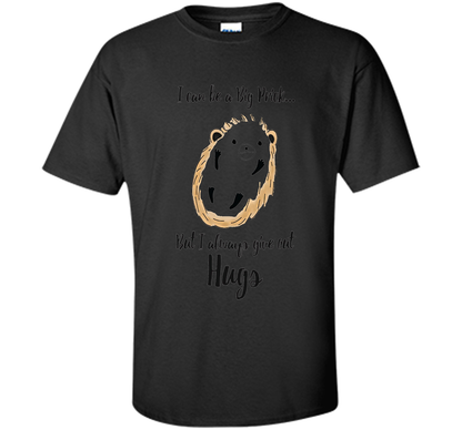 Hedgehog Hugs T-Shirt cool shirt Black