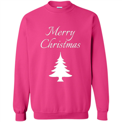Merry Christmas Xmas Tree T-Shirt Heliconia