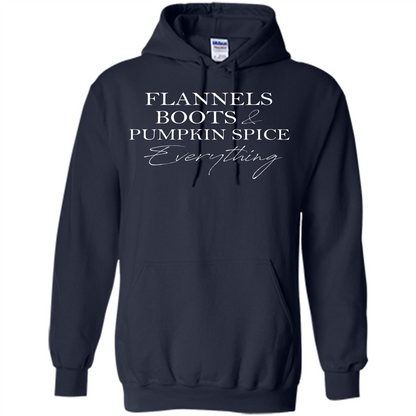 Halloween T-shirt Flannels Boots Pumpkin Spice Everything T-shirt Navy