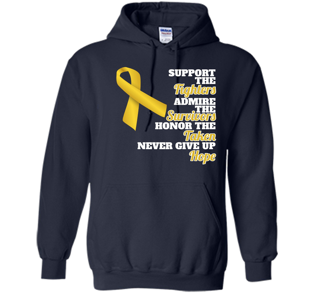Cancer Awareness T-shirt Support Childhood Cancer Awareness Navy