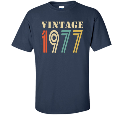 Vintage 1977 - 40th birthday gift shirt t-shirt Navy